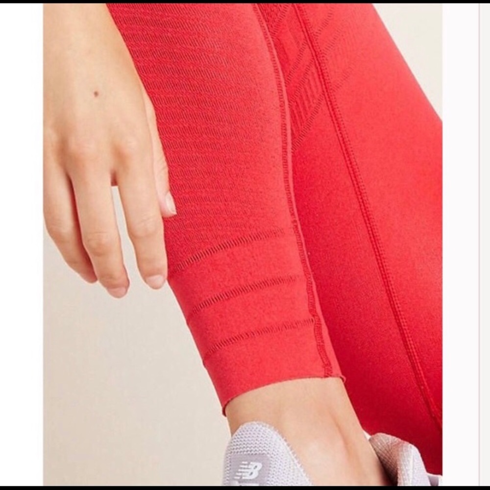 FREE PEOPLE GONE ADRIFT LEGGINGS IN STRAWBERRY - Picture 6 of 10